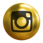 logo instagram dorado