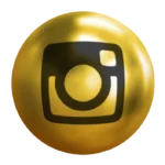 logo instagram dorado