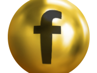 logo facebook dorado