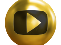 logo youtube dorado